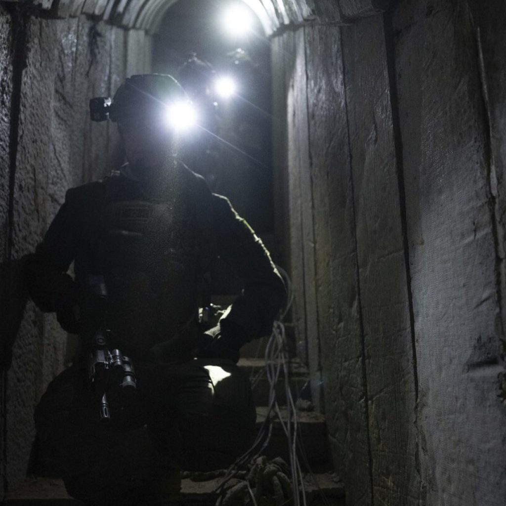 Israeli military says it found traces of hostages in an underground tunnel in Gaza | AP News