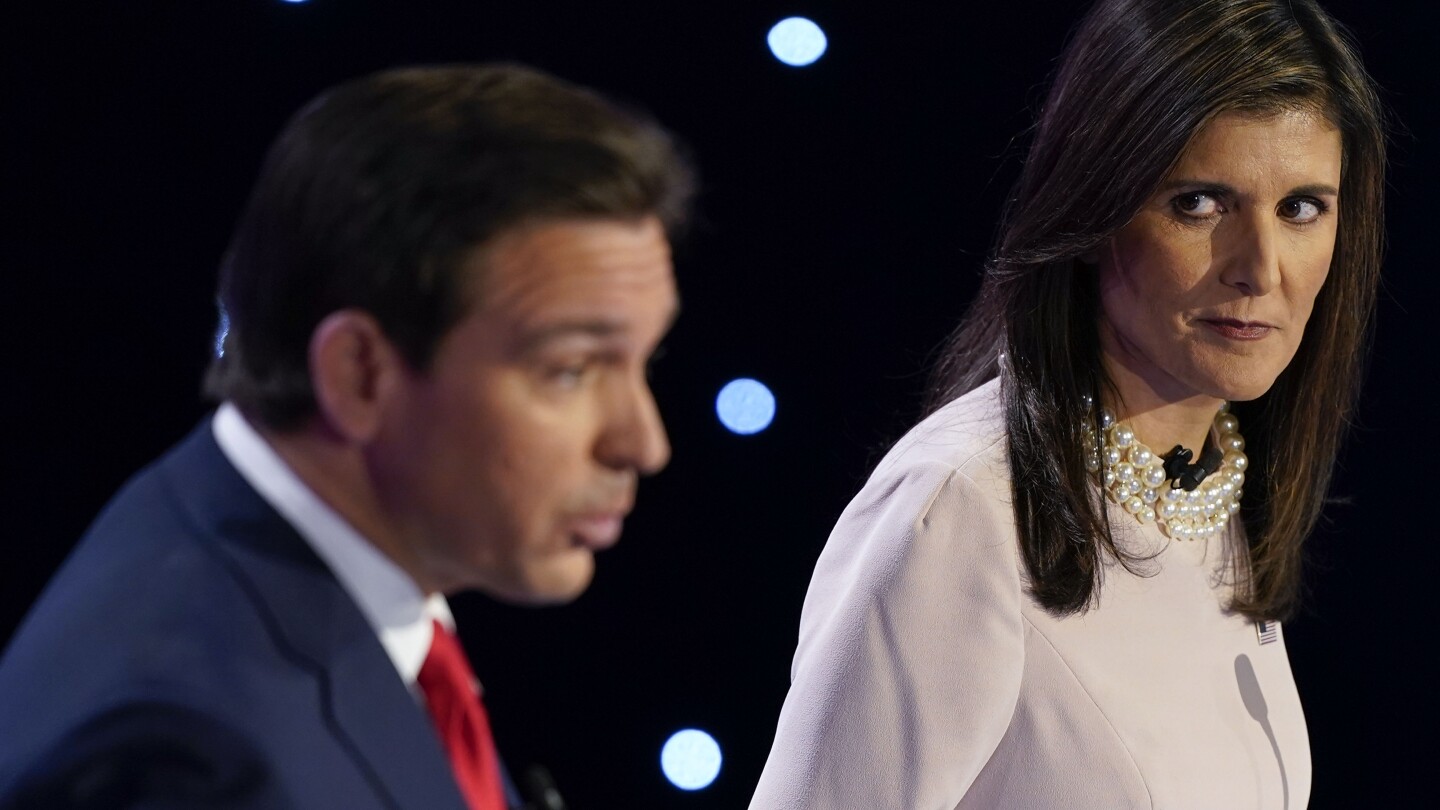 Haley, DeSantis tear into each other’s records in Republican debate | AP News