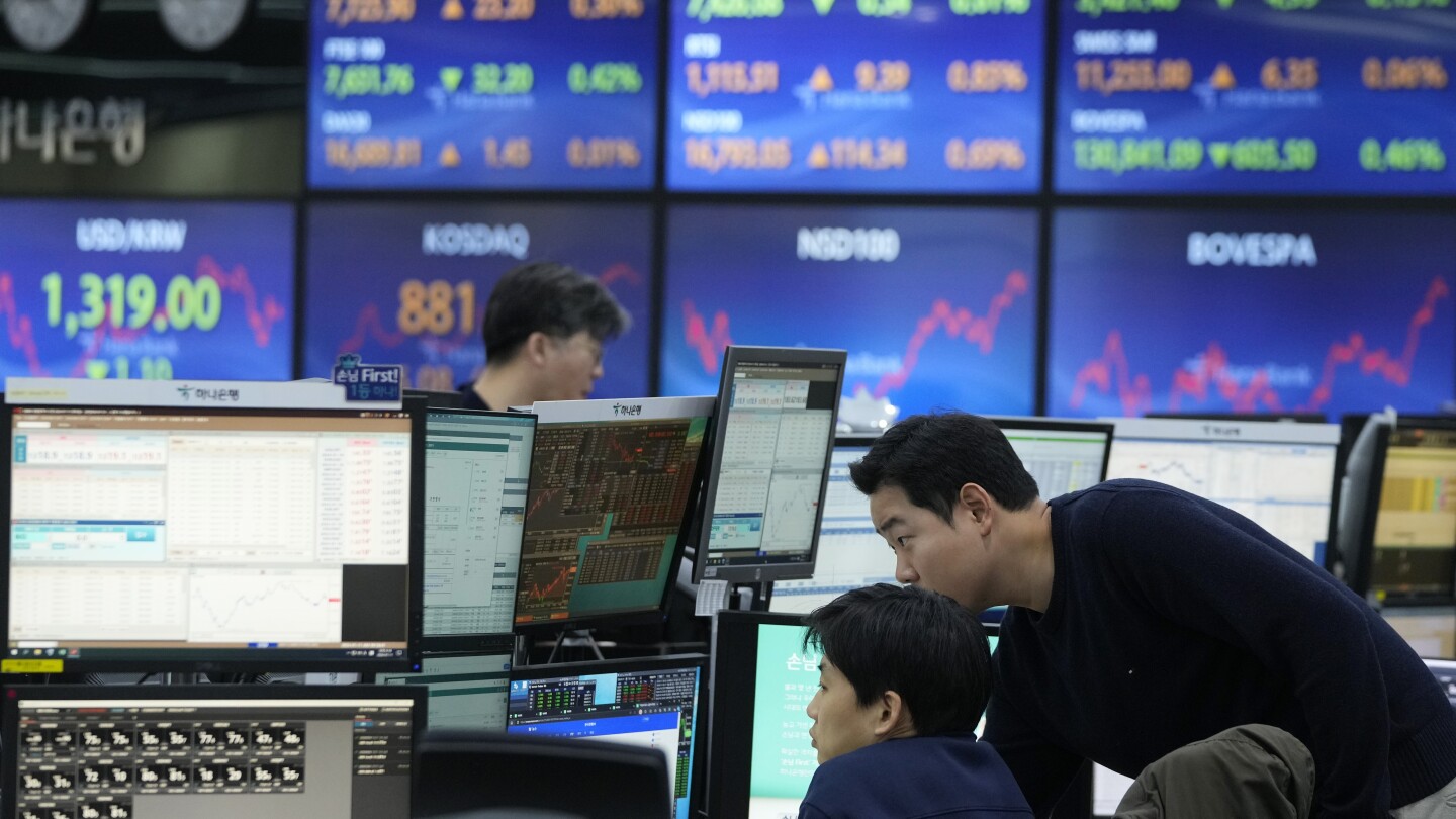 Stock market today: Asian shares rise after Wall Street nears record; markets eye inflation report | AP News