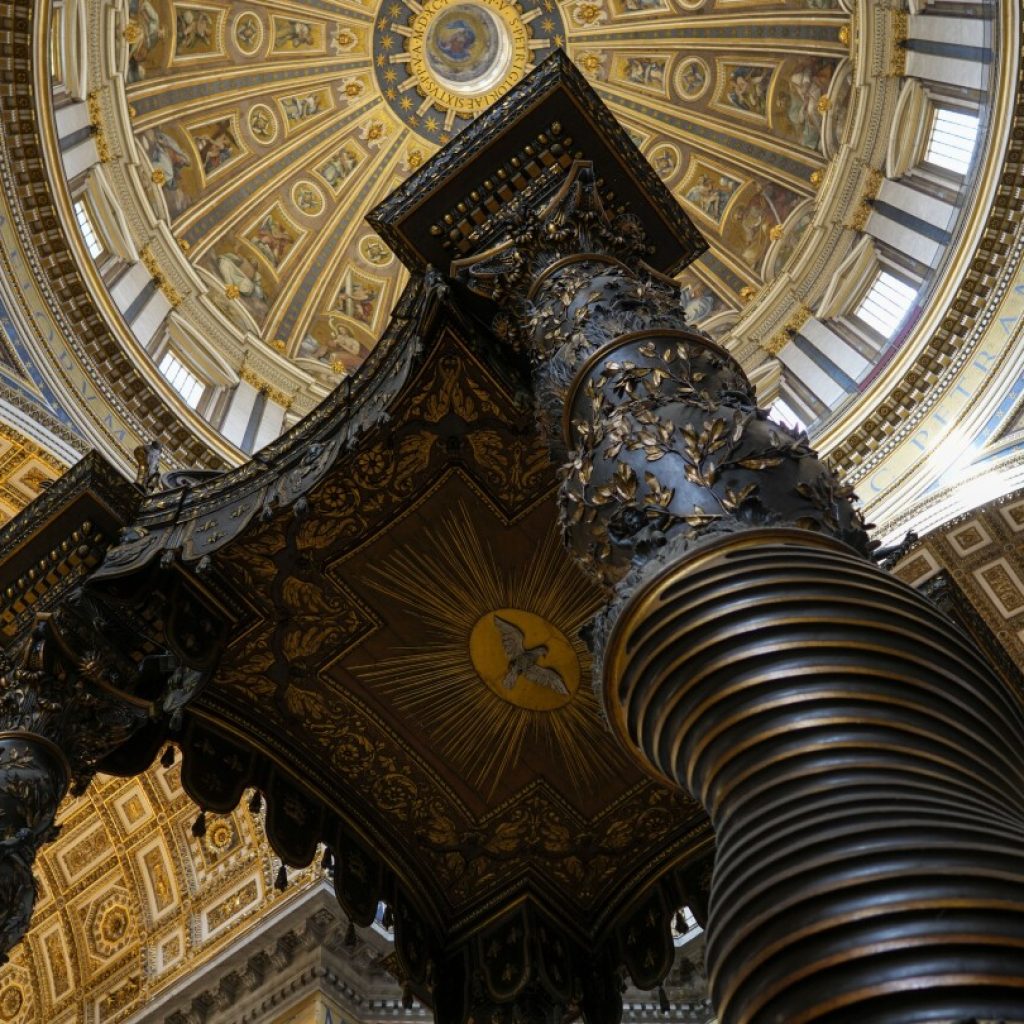 Vatican unveils plans for restoring Bernini’s canopy in St. Peter’s Basilica | AP News