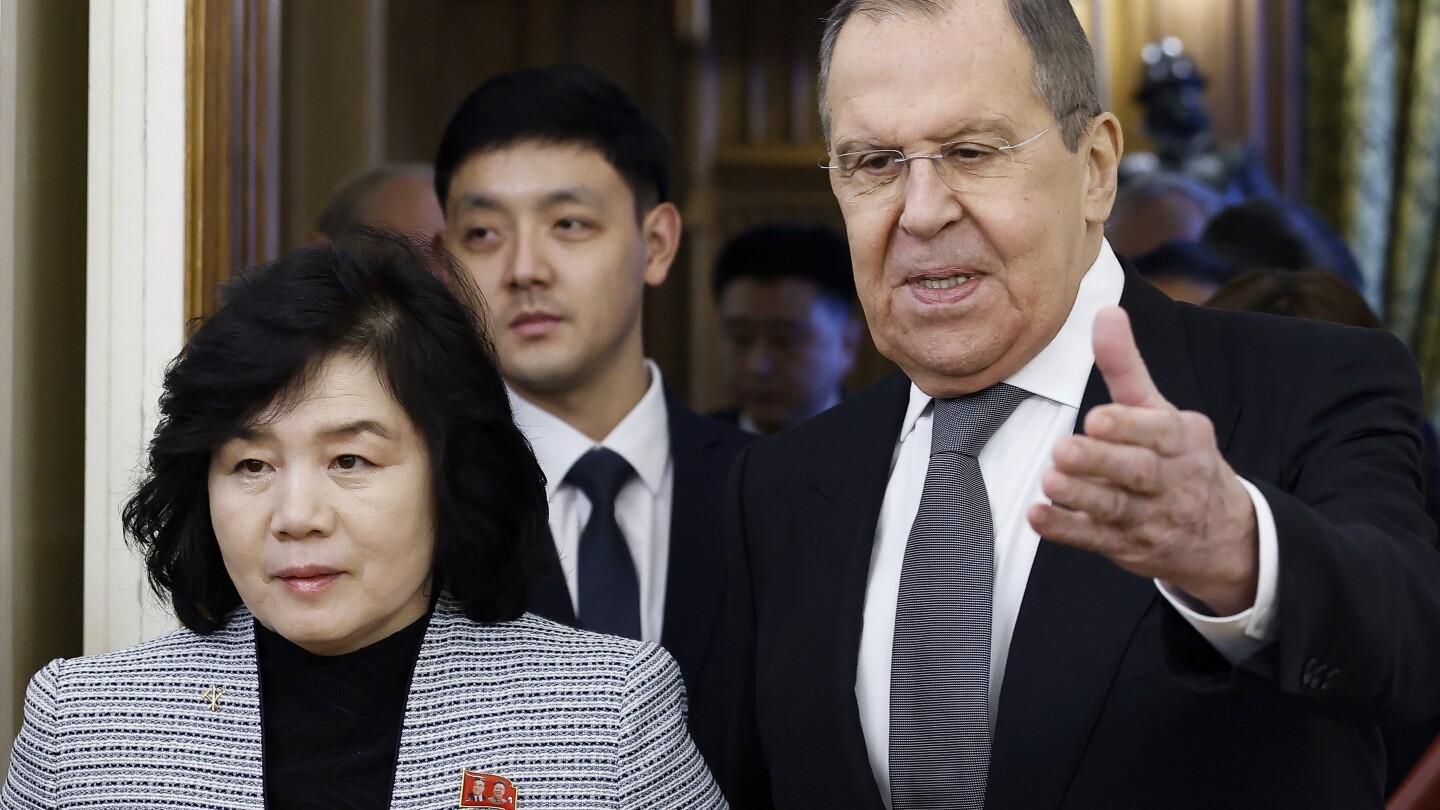 North Korea’s top diplomat in Moscow for talks on ties amid concerns over alleged arms deal | AP News