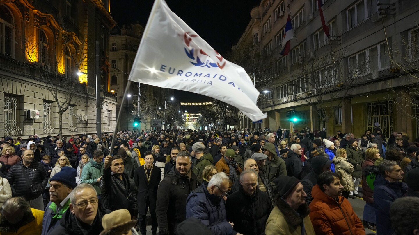 Serbian opposition supporters return to the streets claiming fraud in last month’s election | AP News