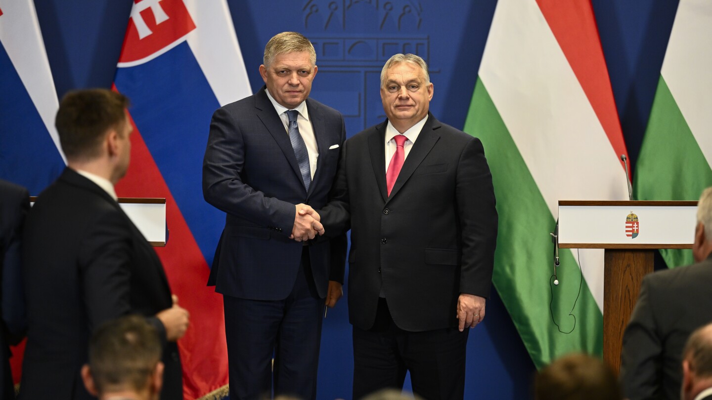 Slovakia’s leader voices support for Hungary’s Orbán in EU negotiations on funding for Ukraine | AP News