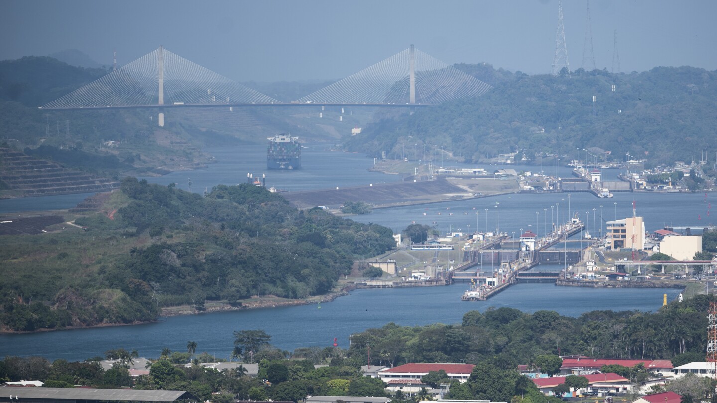 A drought has forced authorities to further slash traffic in Panama Canal, disrupting global trade | AP News