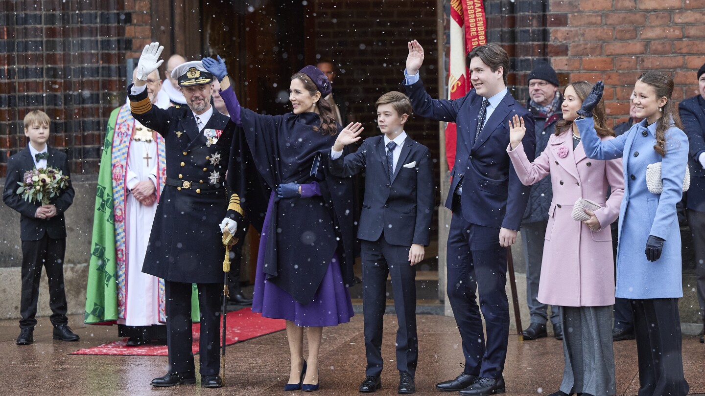 Danish royals attend church service to mark King Frederik’s first visit outside the capital | AP News