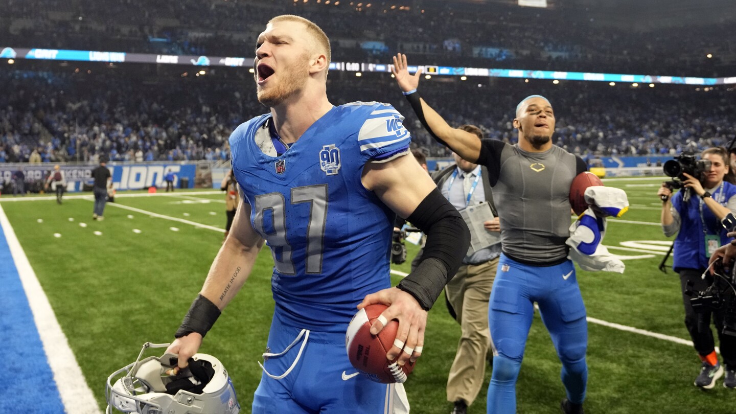 Lions host Bucs in divisional round, aiming to win 2 playoff games in season for 1st time since 1957 | AP News