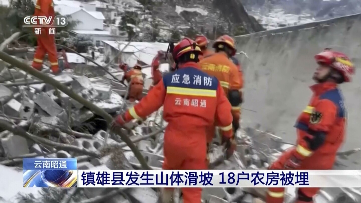 Landslide in mountainous southwestern China buries 47 people | AP News