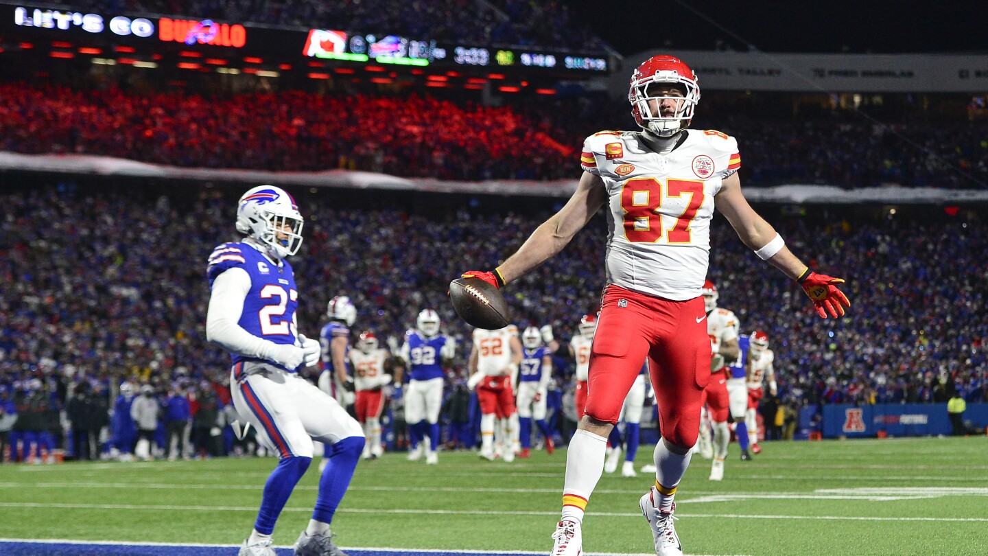 Chiefs v Bills: Kelce scores twice, Kansas City to face Baltimore | AP News