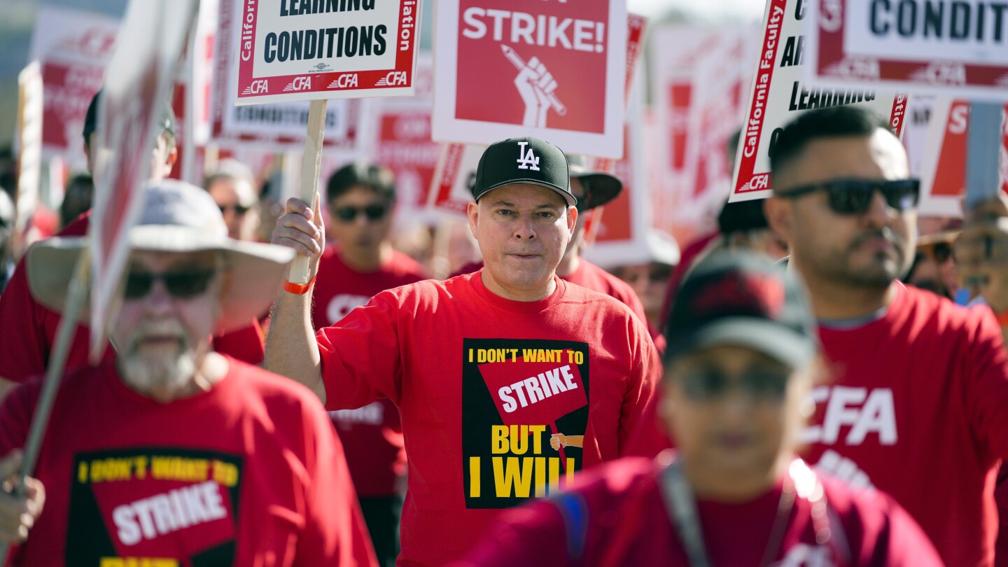 California State University faculty launch weeklong strike across 23 campuses | AP News