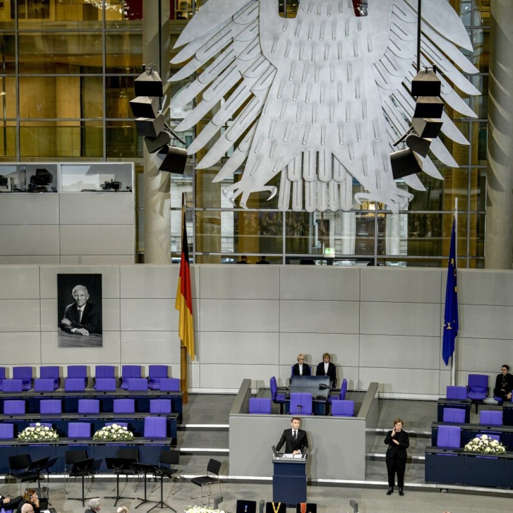 Germany’s parliament pays tribute to Wolfgang Schaeuble with Macron giving a speech at the memorial | AP News