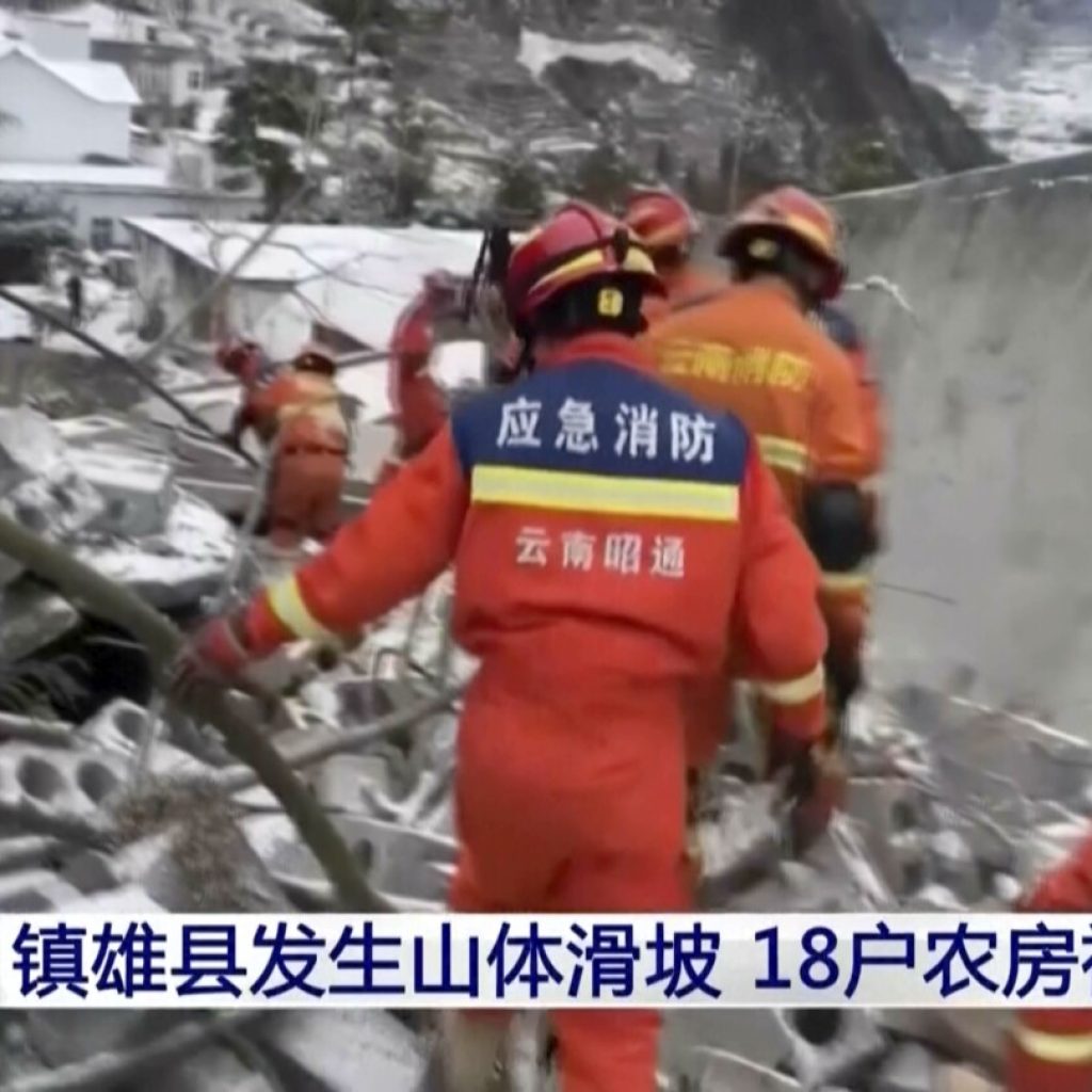 Chinese state media say 20 people dead and 24 missing after landslide | AP News