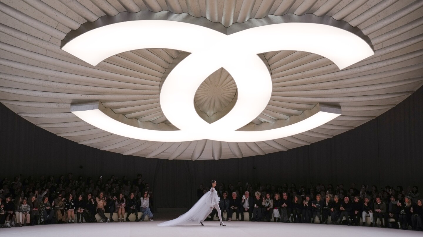 Chanel’s spring couture show is a button-inspired ballet on the Paris runway | AP News