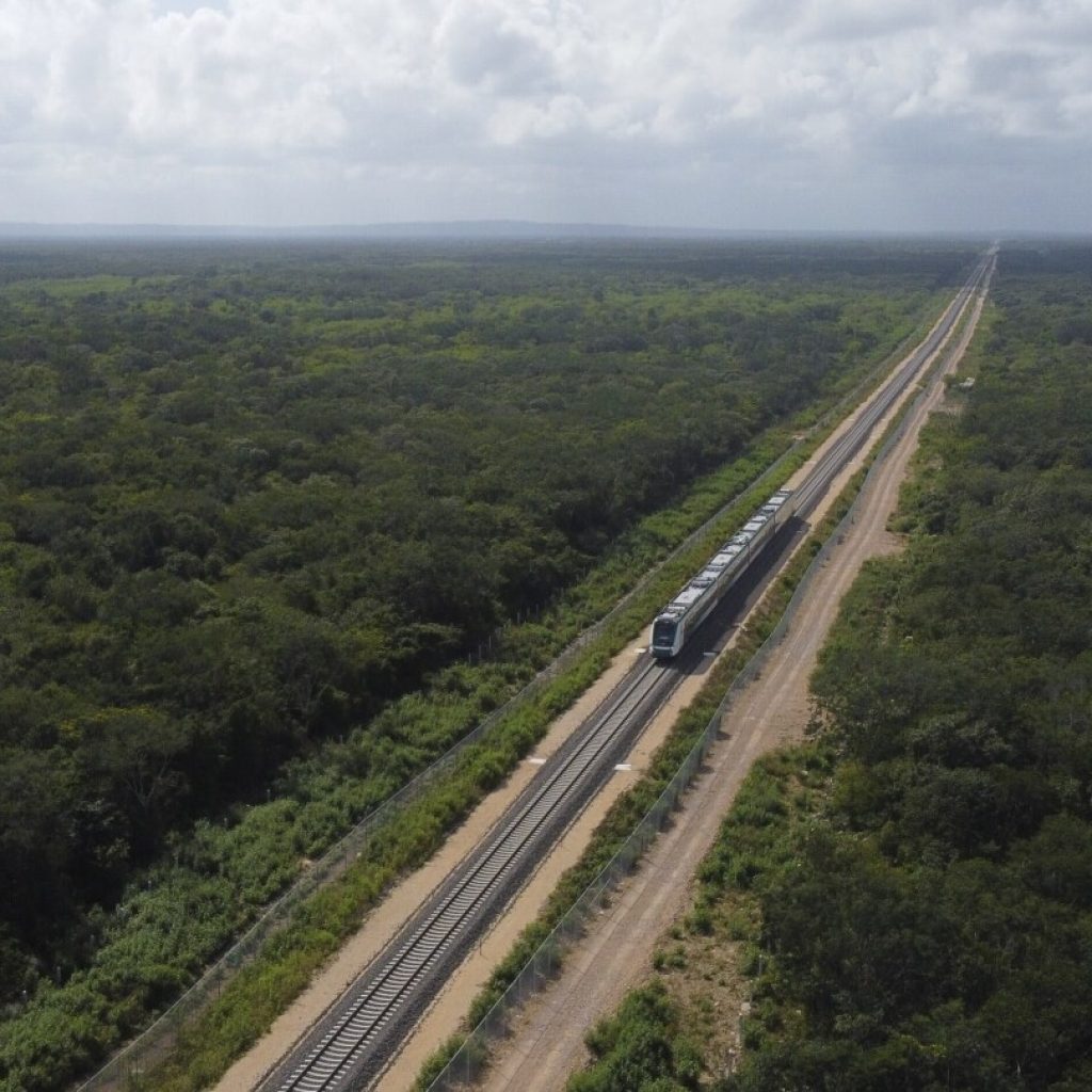 Mexico’s Yucatan tourist train sinks pilings into relic-filled limestone caves, activists show | AP News