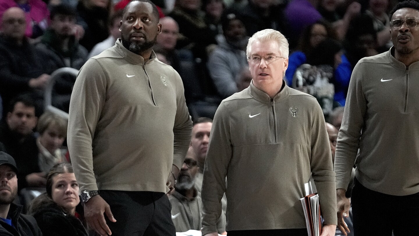 Bucks fire coach Adrian Griffin despite one of NBA’s top records, AP source says | AP News