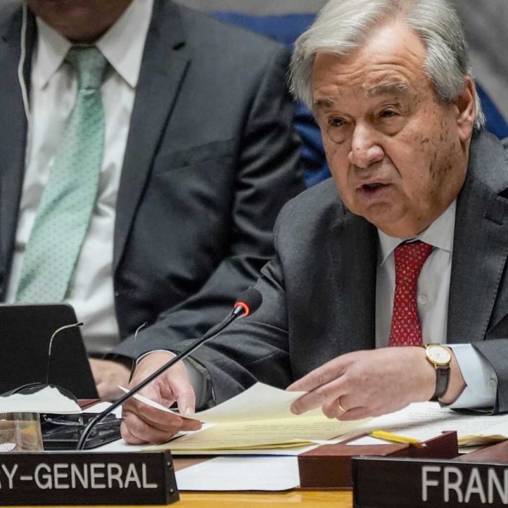 UN chief warns that Israel’s rejection of a two-state solution threatens global peace | AP News