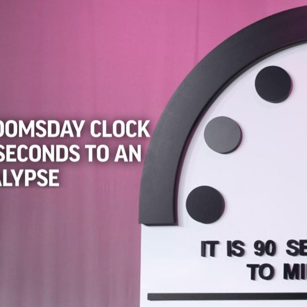 The Doomsday Clock remains at 90 seconds to an apocalypse | AP News