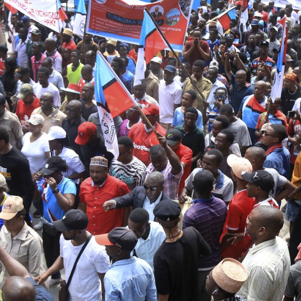 Tanzania’s main opposition party holds first major protest in several years, after ban was lifted | AP News