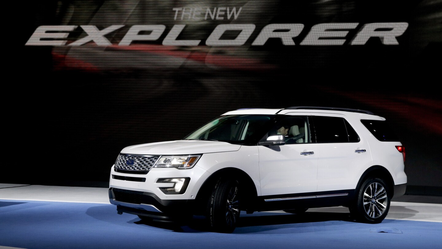 Ford will recall nearly 1.9 million Explorer SUVs to secure trim pieces that can fly off | AP News