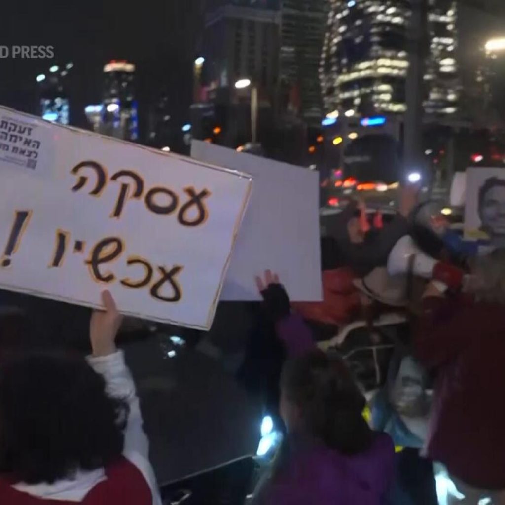 Israelis protest against their government, calling for the end of war in Gaza and the release of hostages | AP News