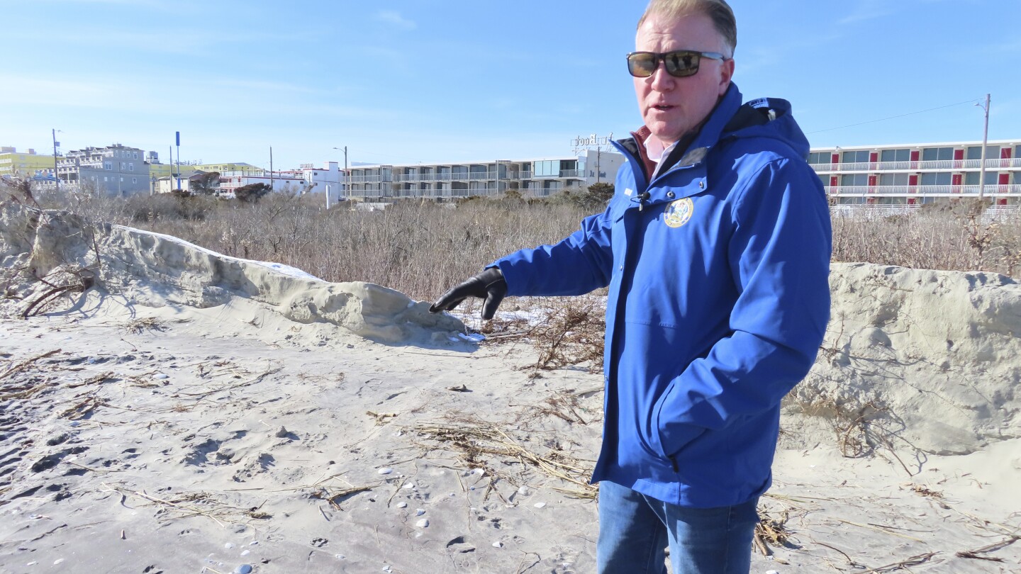 Jersey Shore town trying not to lose the man vs. nature fight on its eroded beaches | AP News