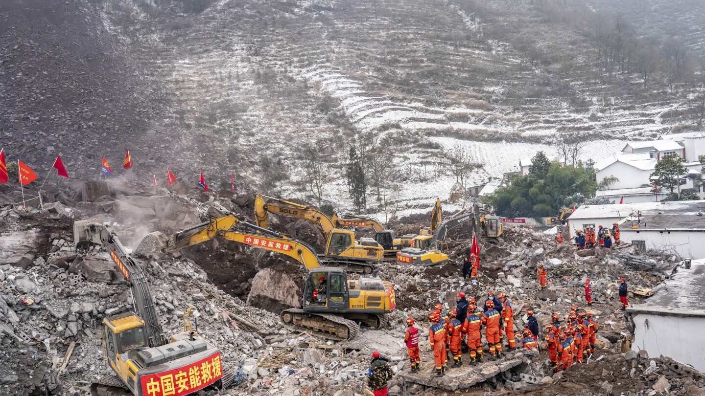 Remaining landslide victims found in China, bringing death toll to 44 | AP News