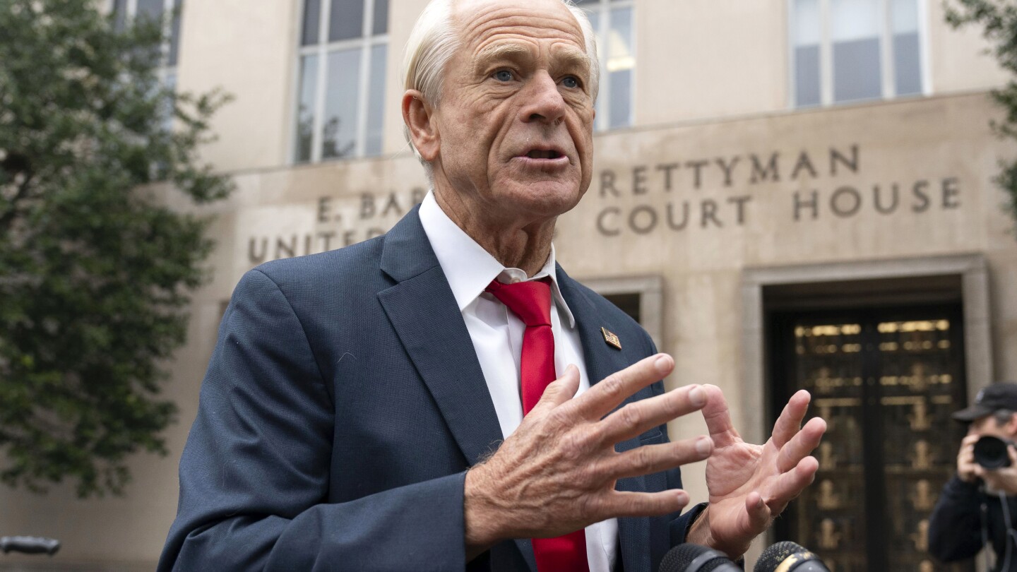 Peter Navarro gets 4-month sentence for defying House subpoena | AP News