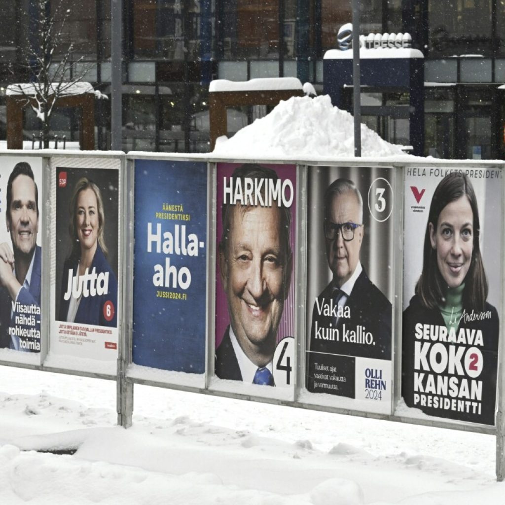 Finns go to the polls Sunday to elect a new president at a time of increased tension with Russia | AP News