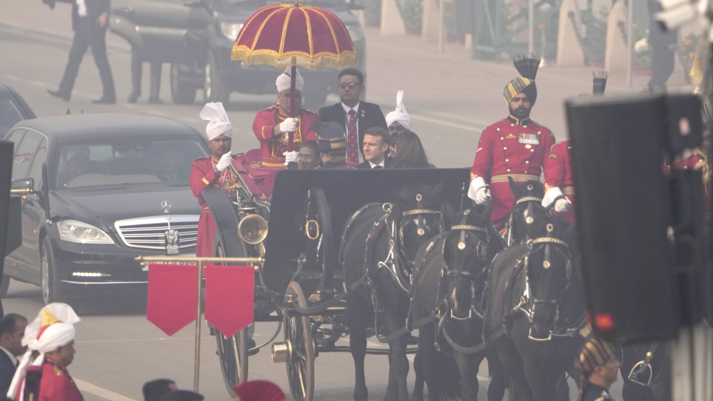 French President Macron joins India’s Republic Day celebrations as chief guest | AP News