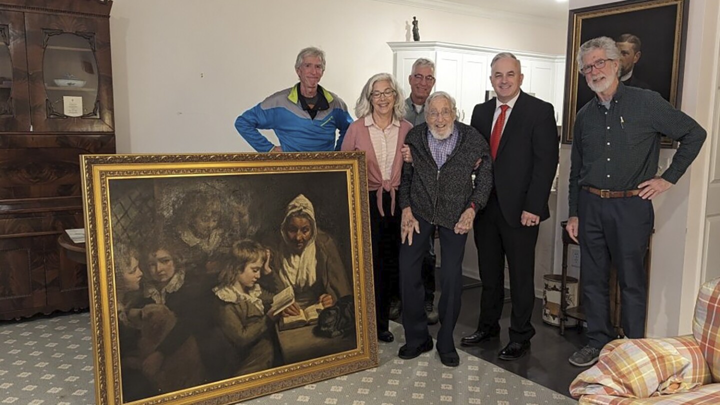 A British painting stolen by mobsters is returned to the owner’s son — 54 years later | AP News