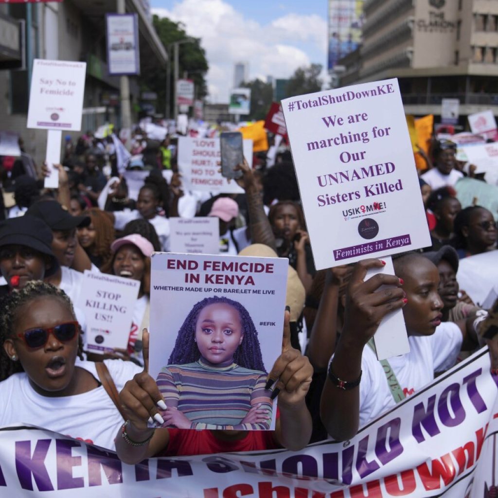 Thousands march against femicide in Kenya following the January slayings of at least 14 women | AP News