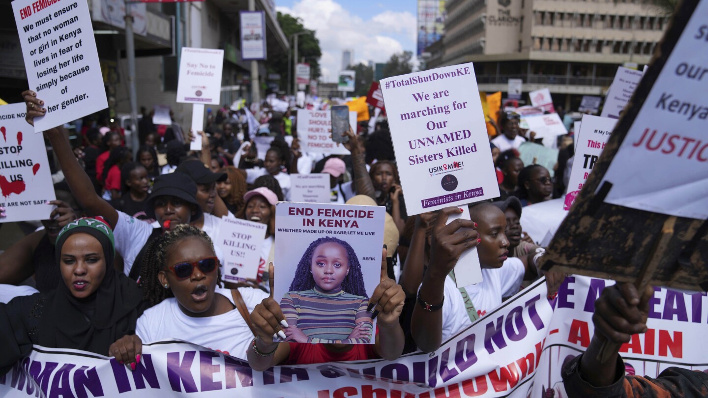 Thousands march against femicide in Kenya following the January slayings of at least 14 women | AP News