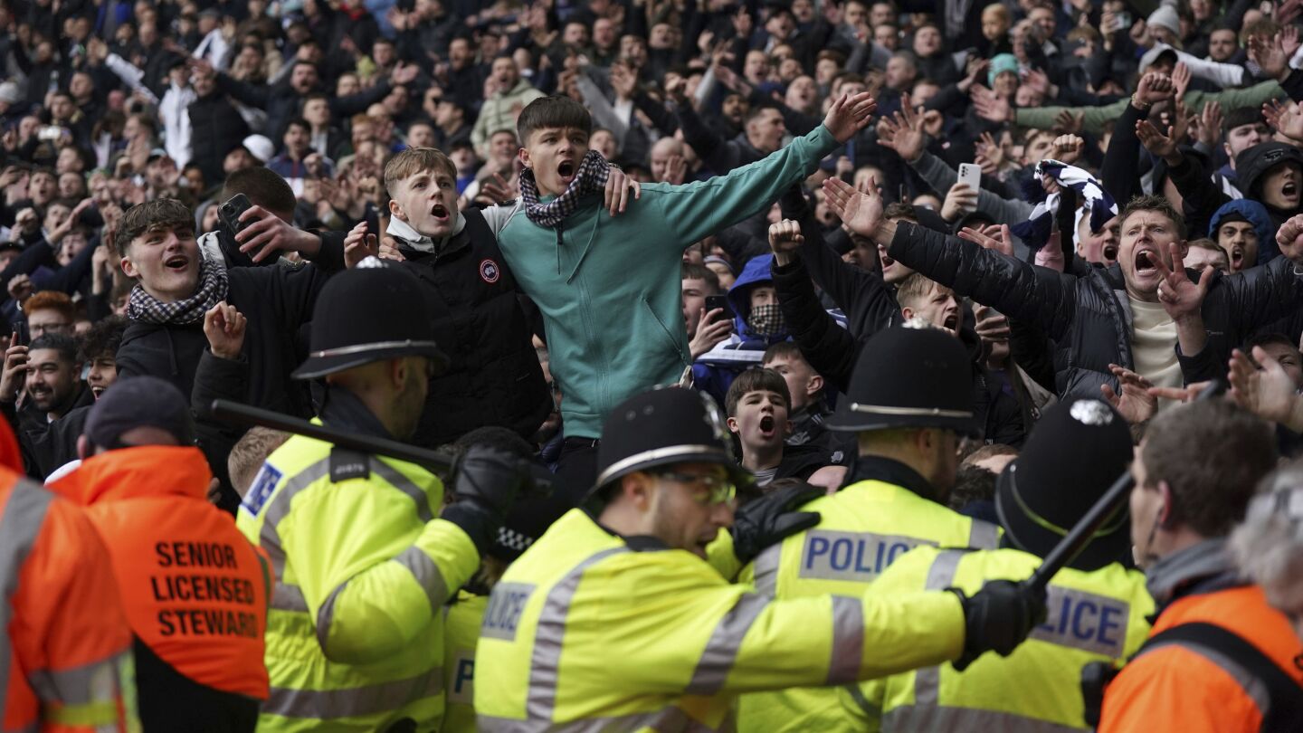 West Brom and Wolves soccer game stopped because of crowd trouble. FA launches investigation | AP News