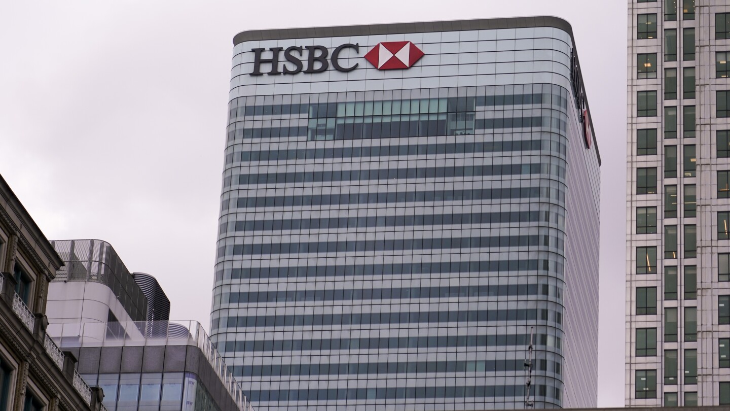 UK fines HSBC bank for not going far enough to protect deposits in case it collapsed | AP News