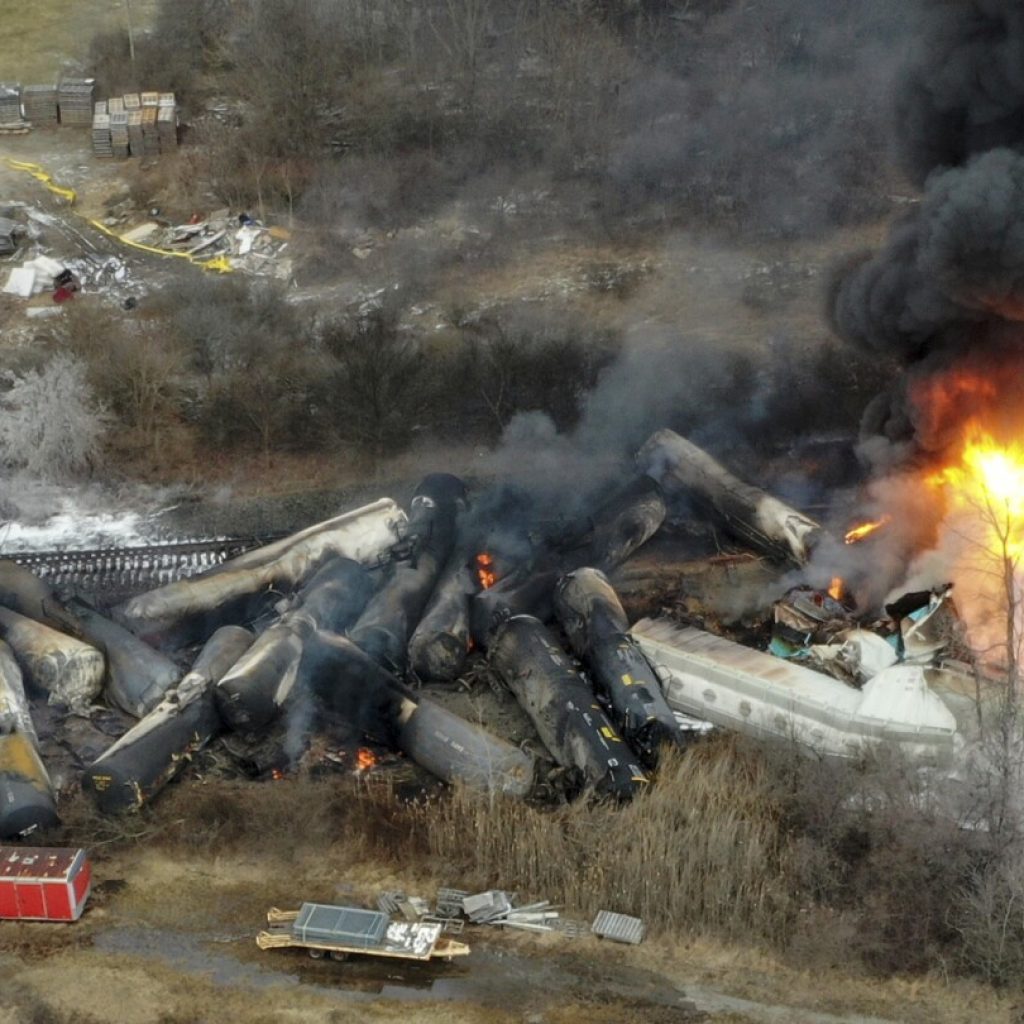 Biden will visit Ohio community that was devastated by a fiery train derailment nearly a year ago | AP News