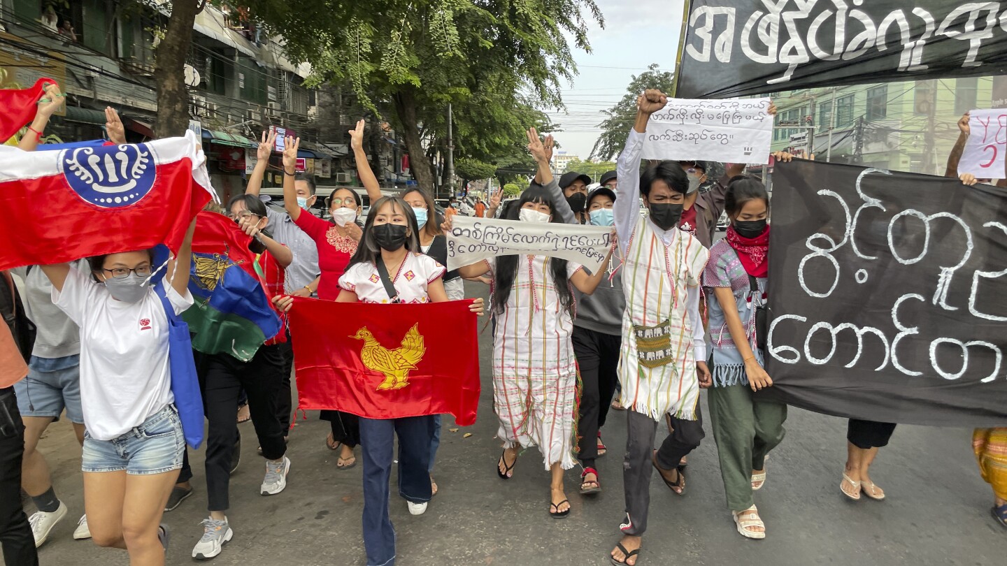 Myanmar resistance movement senses the tide is turning against the military 3 years after takeover | AP News