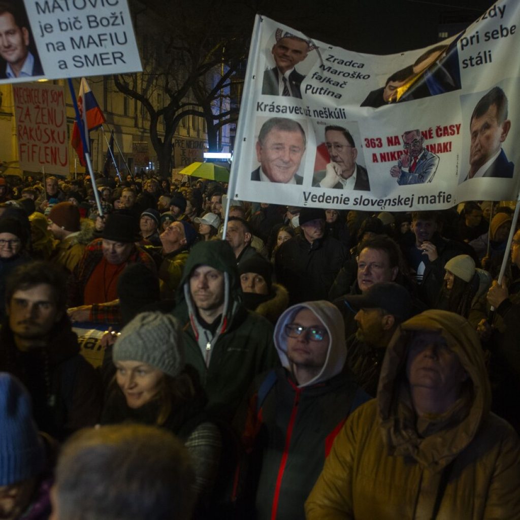 Thousands rally in Slovakia against government’s plan to close the special prosecutor’s office | AP News