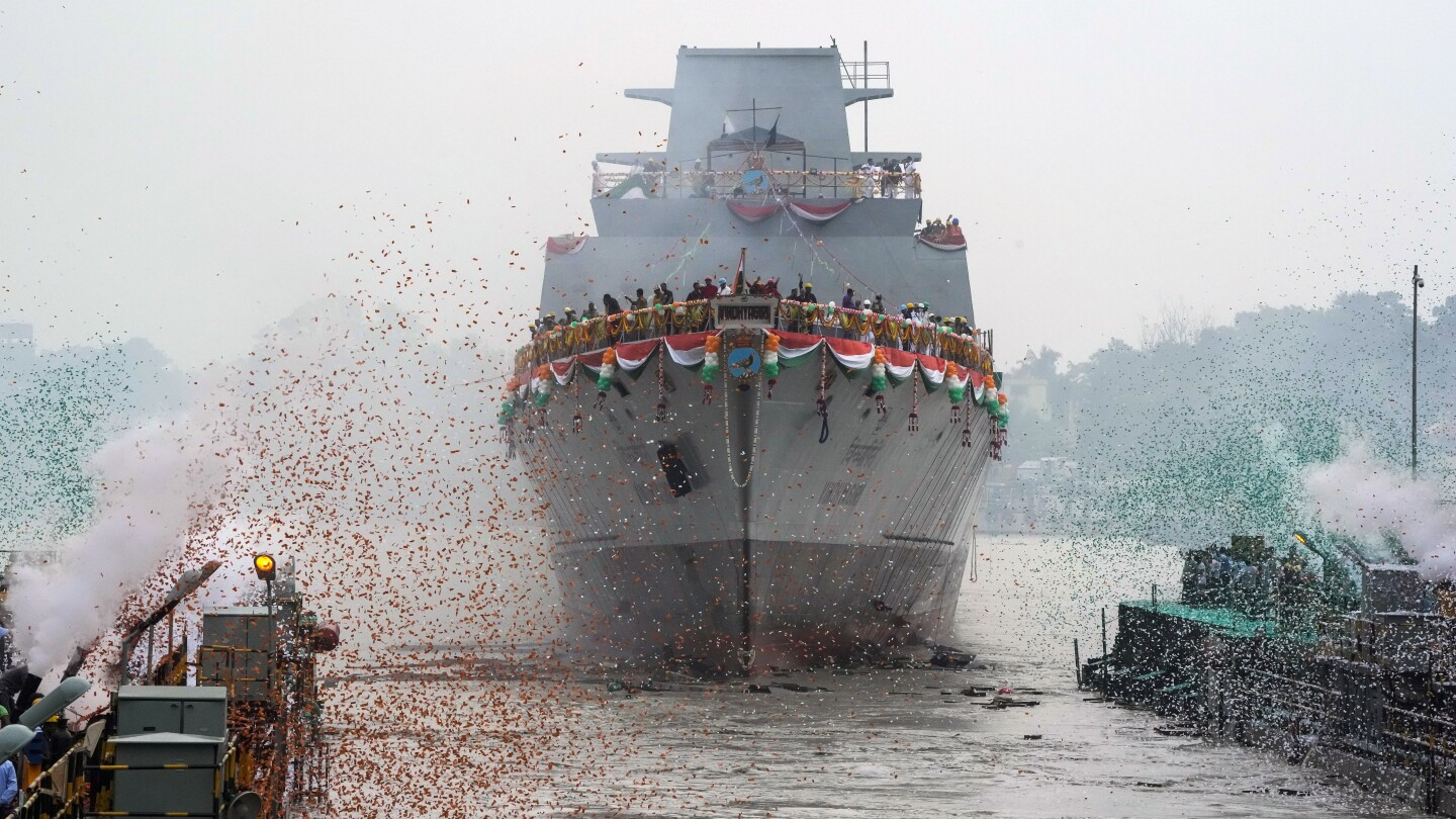 India begins flexing its naval power as China rivalry grows | AP News