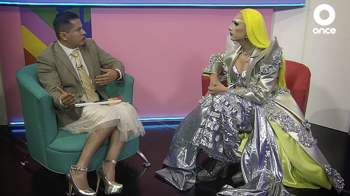 Mexican drag queen makes history with his own news show | AP News