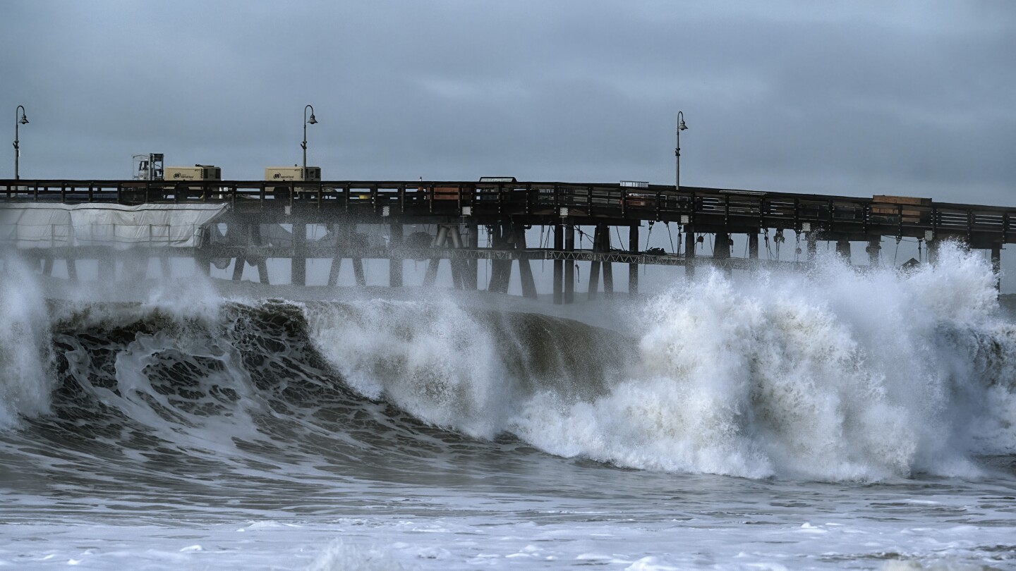 California: Rising seas and frequent storms threaten iconic piers | AP News