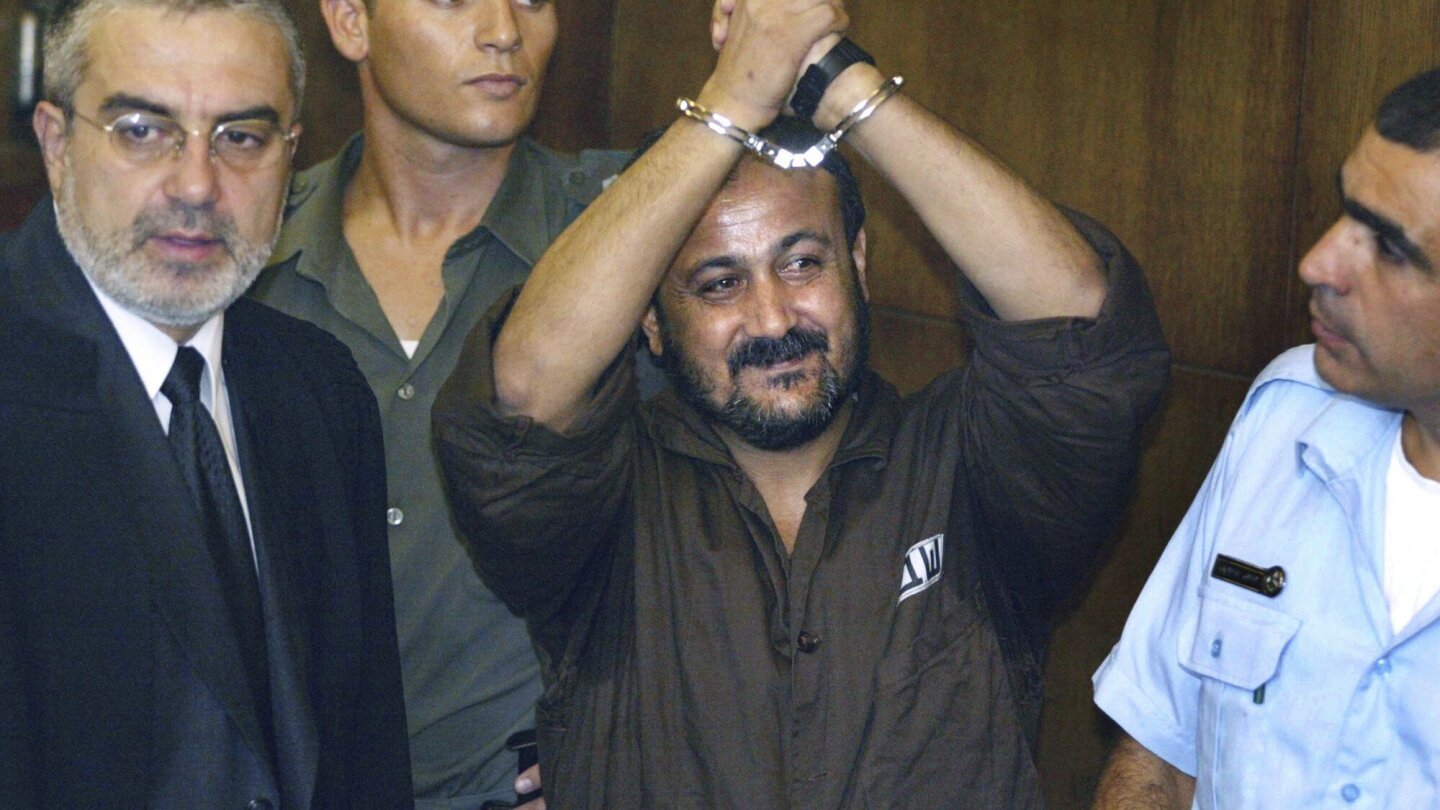 Hamas demands Israel release Marwan Barghouti, a man some Palestinians see as their Nelson Mandela | AP News