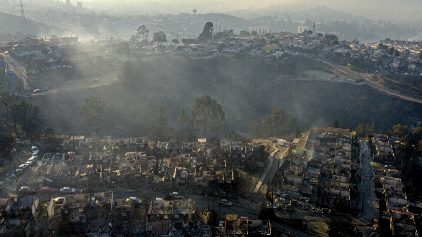 At least 19 dead as forest fires approach densely populated areas of central Chile | AP News