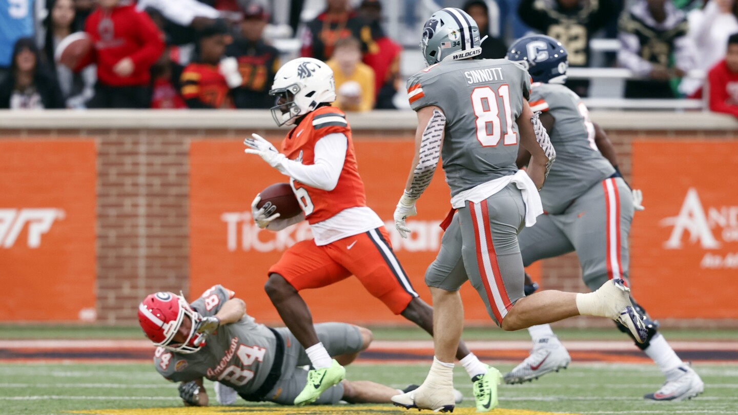 Smith-Wade delivers big play on defense, National beats American 16-7 in Senior Bowl | AP News