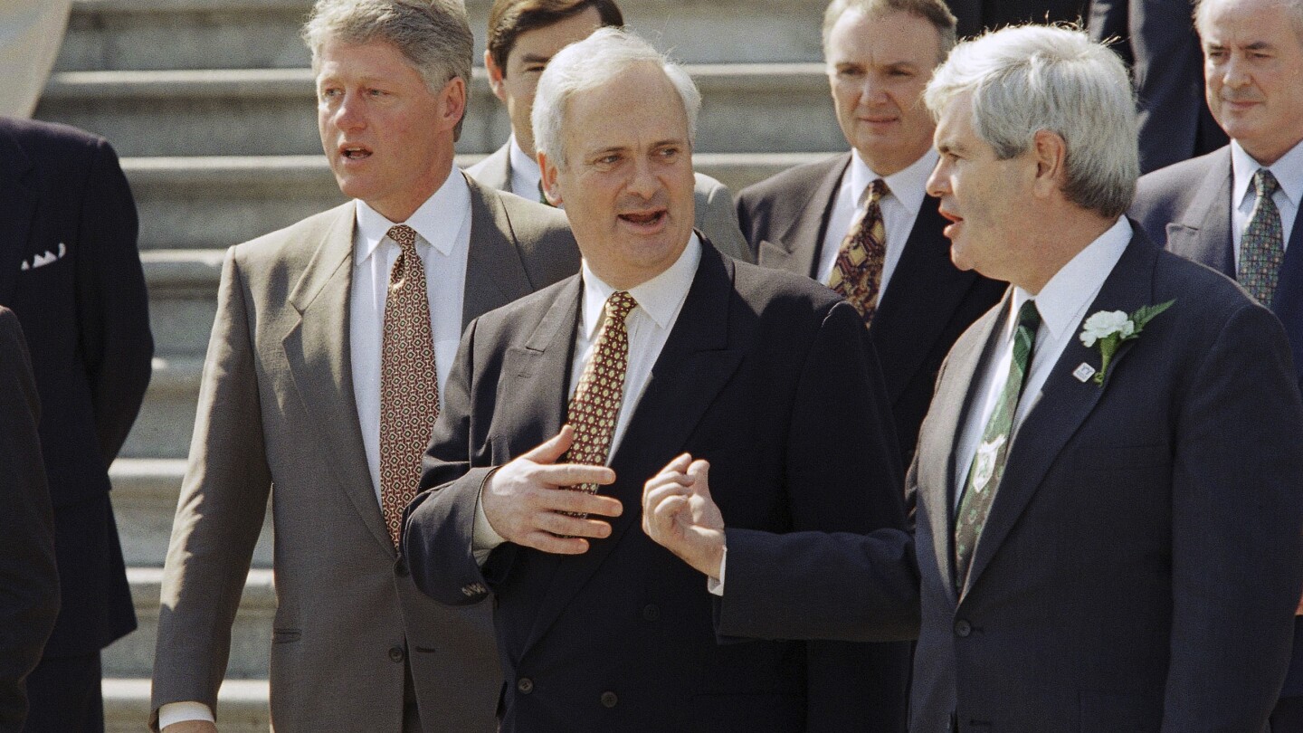 John Bruton, Irish leader who played a key role in Northern Ireland’s peace process, dies at 76