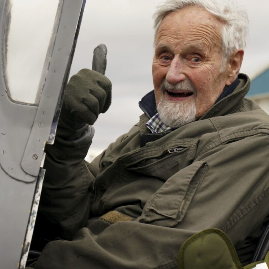 At 102 years old, veteran WWII pilot takes to the skies on a delightfully bumpy ride for charity