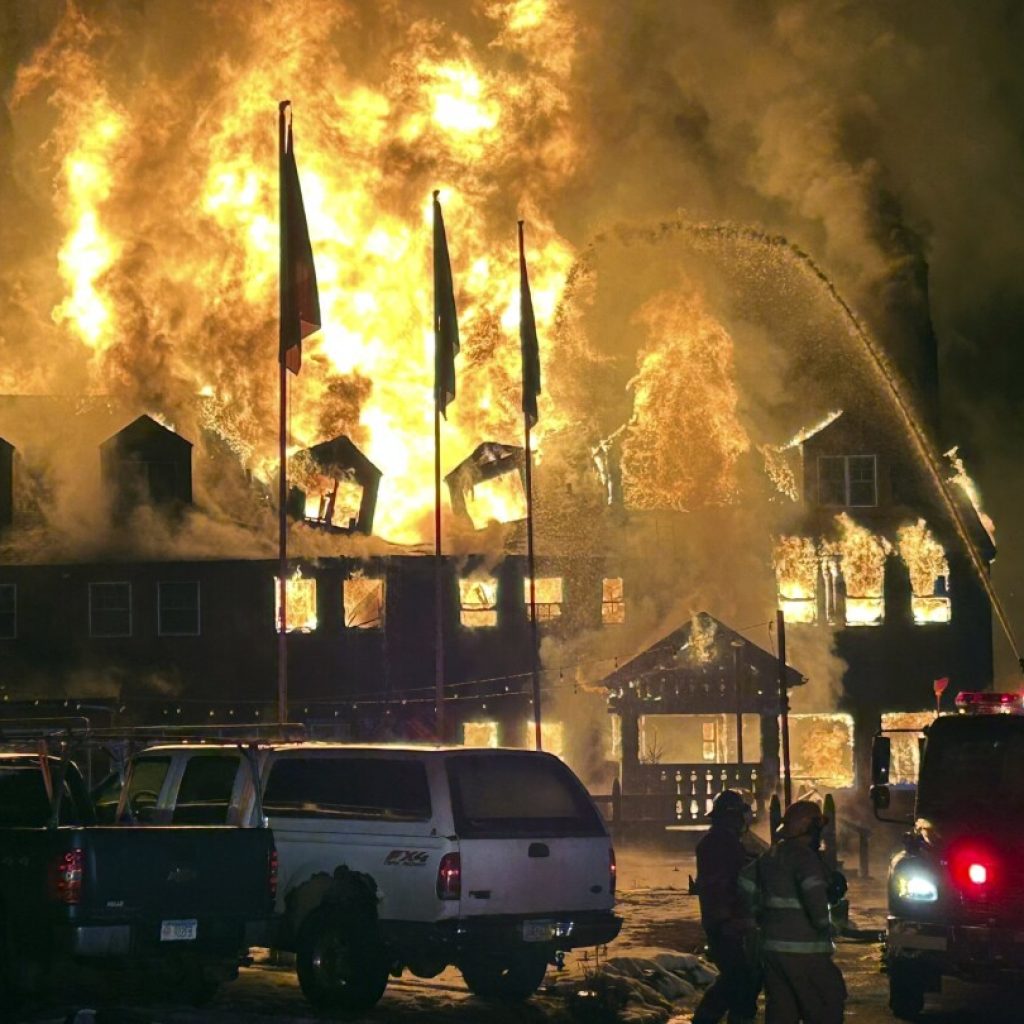 Fire destroys Minnesota’s historic Lutsen Lodge on Lake Superior