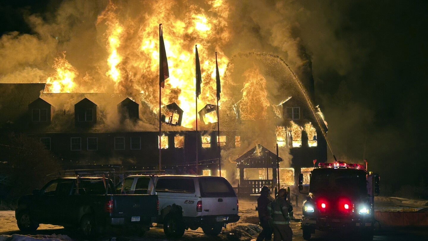 Fire destroys Minnesota’s historic Lutsen Lodge on Lake Superior