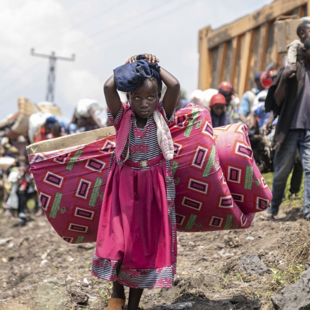 Residents scatter as they fear Congo rebel group will again seize key eastern city of Goma