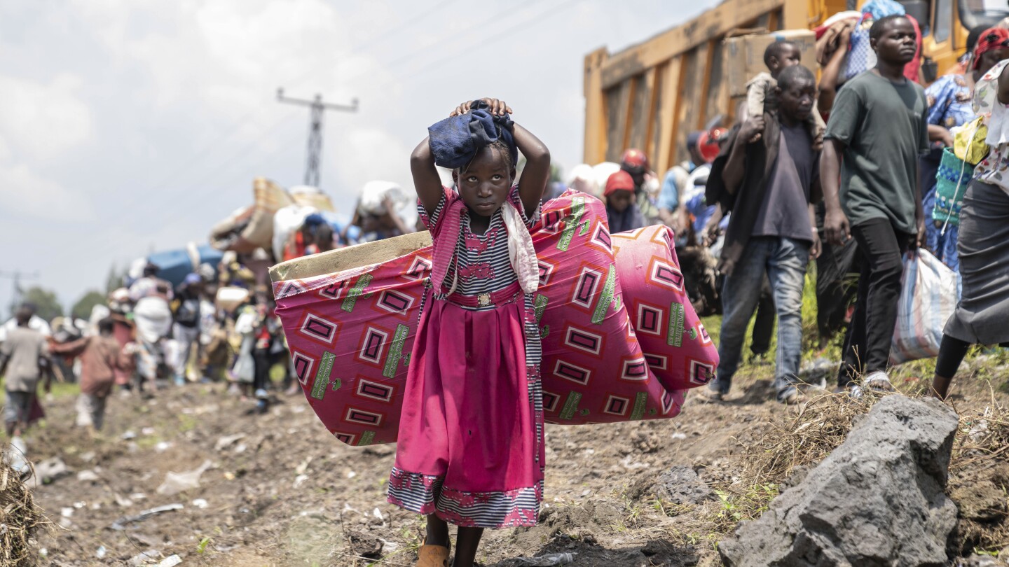 Residents scatter as they fear Congo rebel group will again seize key eastern city of Goma