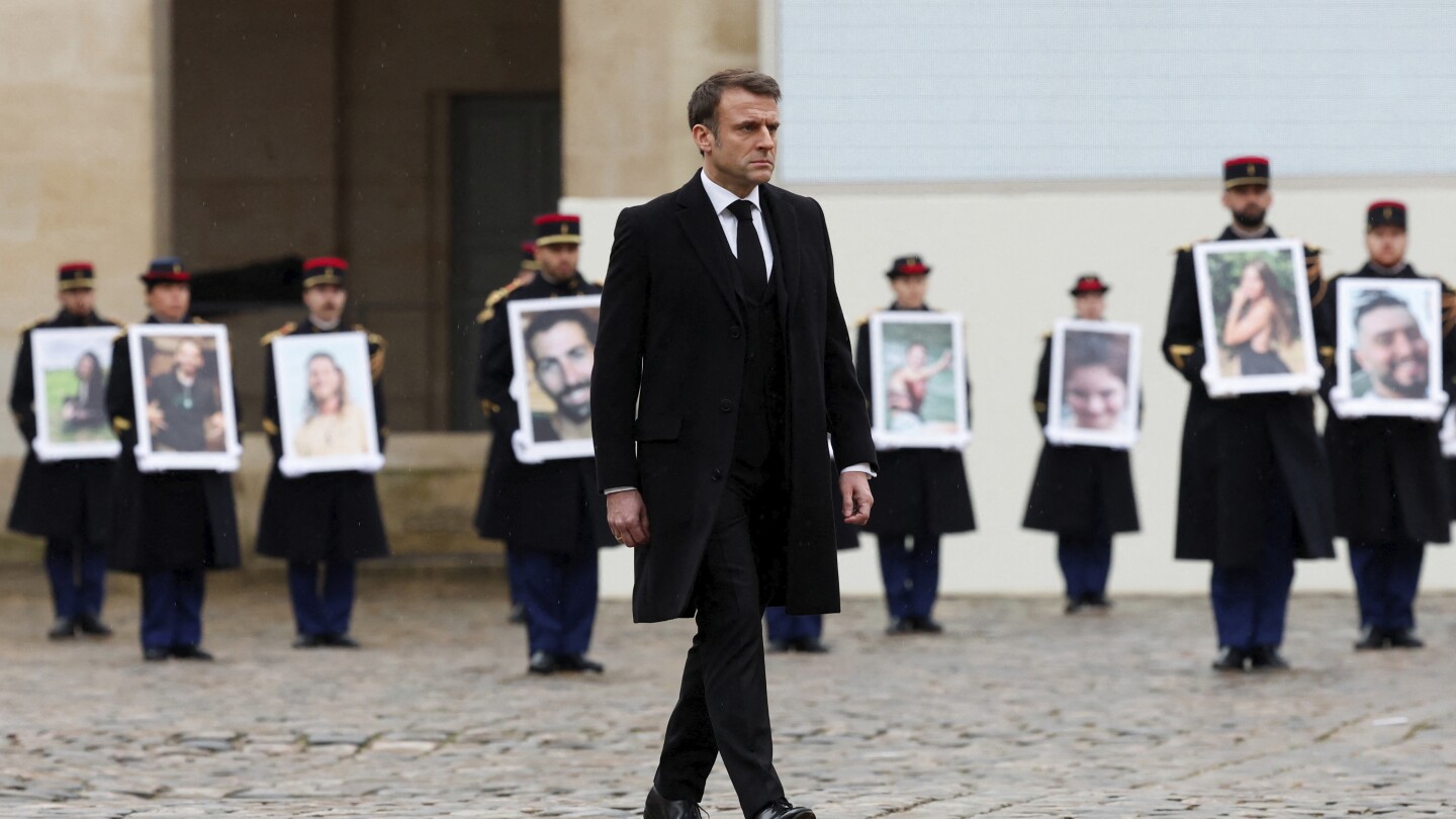 France denounces ‘largest antisemitic massacre of our century’ in tribute to victims of Hamas attack