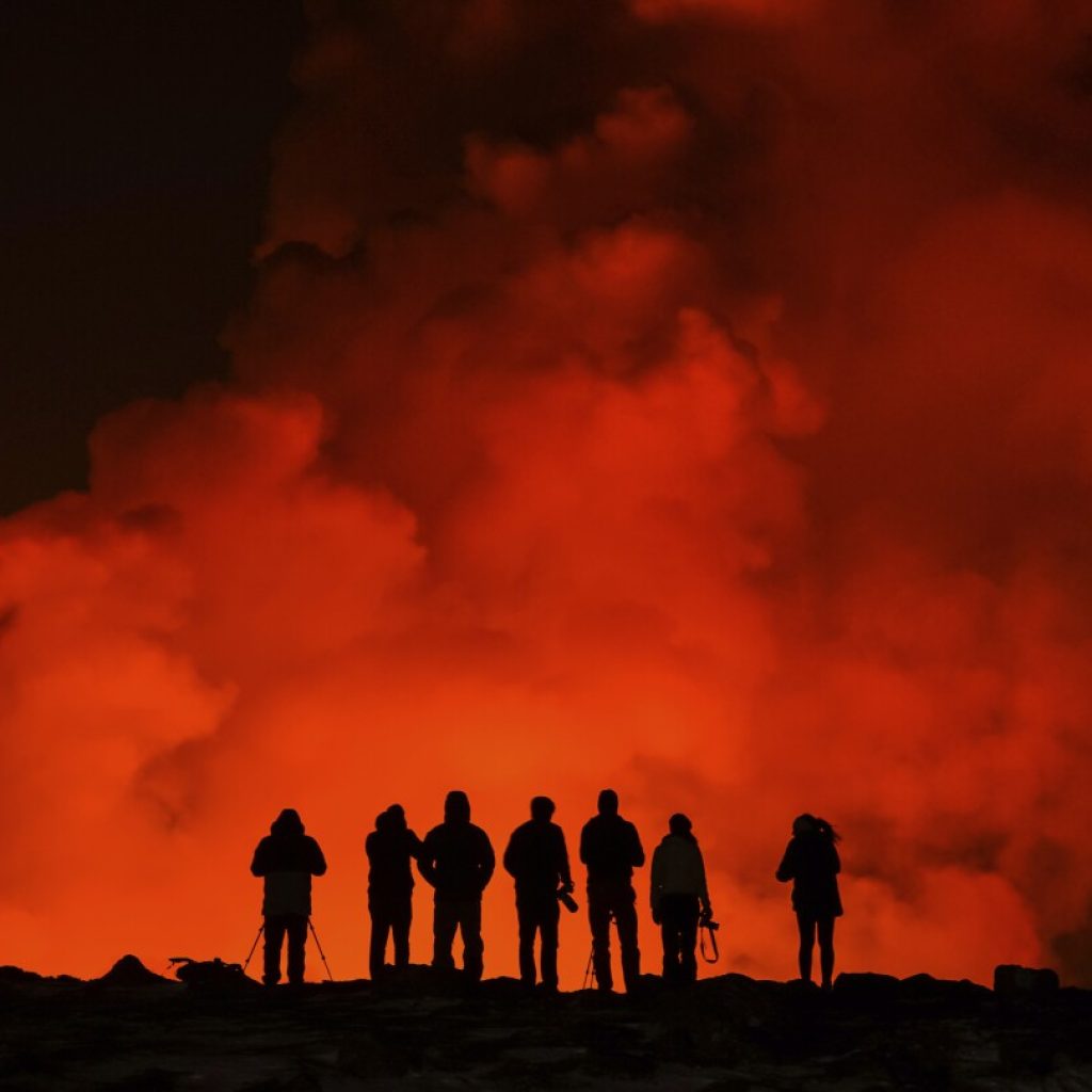 A volcano has erupted in the same part of Iceland where earlier activity had required evacuations